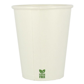 Plastic-Vrije Papieren Beker 8 Oz/240ml Wite Ø8cm (50 stuks)