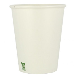 Plastic-Vrije Papieren Beker 8 Oz/240ml Wite Ø8cm (1.000 Stuks)