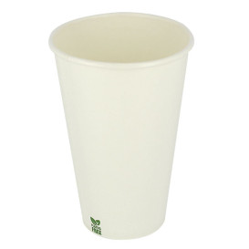 Plastic-Vrije Papieren Beker 12 Oz/360ml Wite Ø8cm (1.000 Stuks)