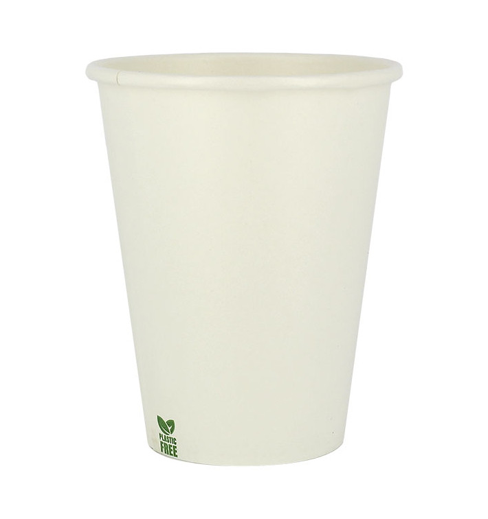 Plastic-Vrije Papieren Beker 14 Oz/420ml Wite Ø9cm (50 stuks) Plastic-Vrije Papieren Beker 14 Oz/420ml Wite Ø9cm (50 stuks)