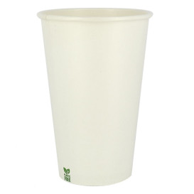 Plastic-Vrije Papieren Beker 16 Oz/480ml Wite Ø9cm (50 stuks)