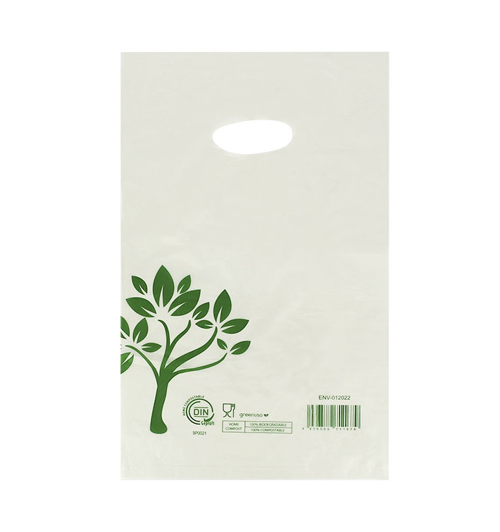 Zak met gestanst handvat Home Compost “Be Eco!” 20x33cm (3.000 stuks) Zak met gestanst handvat Home Compost “Be Eco!” 20x33cm (3.000 stuks)