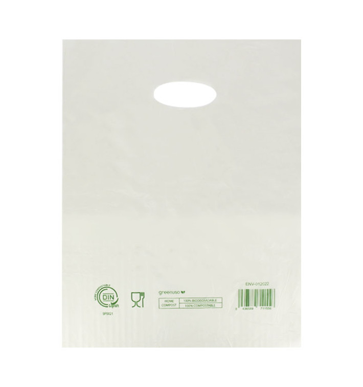 Zak met gestanst handvat Home Compost “Classic” 30x40cm (100 stuks) Zak met gestanst handvat Home Compost “Classic” 30x40cm (100 stuks)