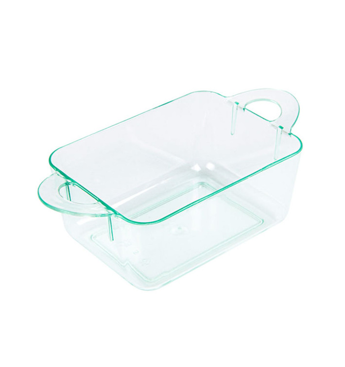 Plastic Container PS met handgrepen groen 9,6x5x3,5cm (576 stuks) Plastic Container PS met handgrepen groen 9,6x5x3,5cm (576 stuks)