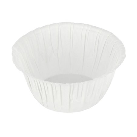 Cupcake vorm voering wit 4,9x3,8x7,5cm (1800 stuks)