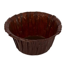 Cupcake vorm voering bruin 4,9x3,8x7,5cm (500 stuks) 