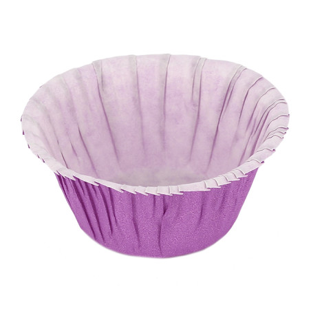 Cupcake vorm voering paars 4,9x3,8x7,5cm (500 stuks) 