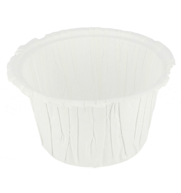Cupcake vorm voering wit 4,7x3,8x6cm (3300 stuks)