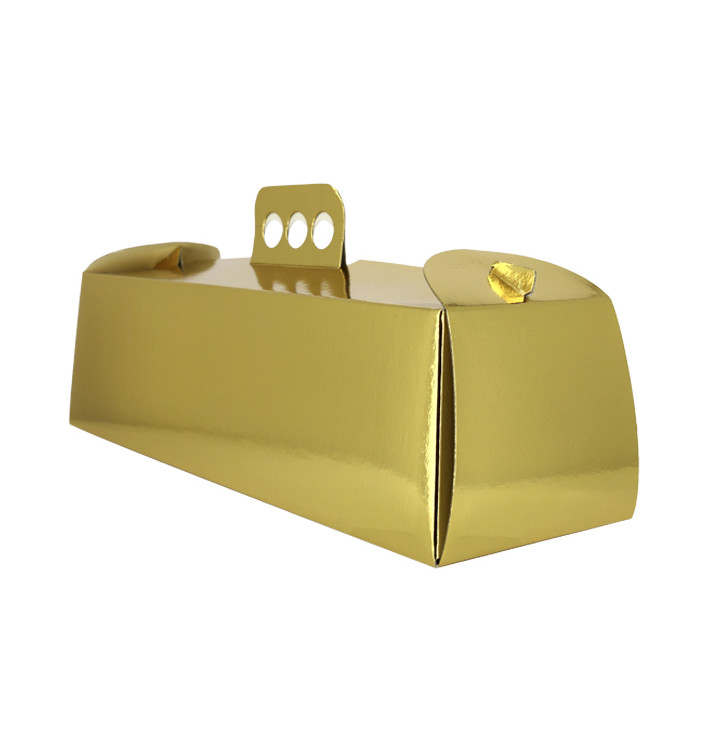 Papieren cake doosje gemetalliseerd Swisse Roll goud 12x38,5x10,5cm (50 stuks) Papieren cake doosje gemetalliseerd Swisse Roll goud 12x38,5x10,5cm (50 stuks)
