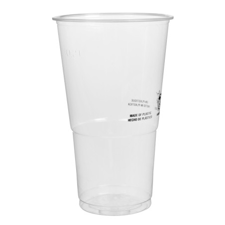 Plastic PP beker transparant 250ml (100 stuks)
