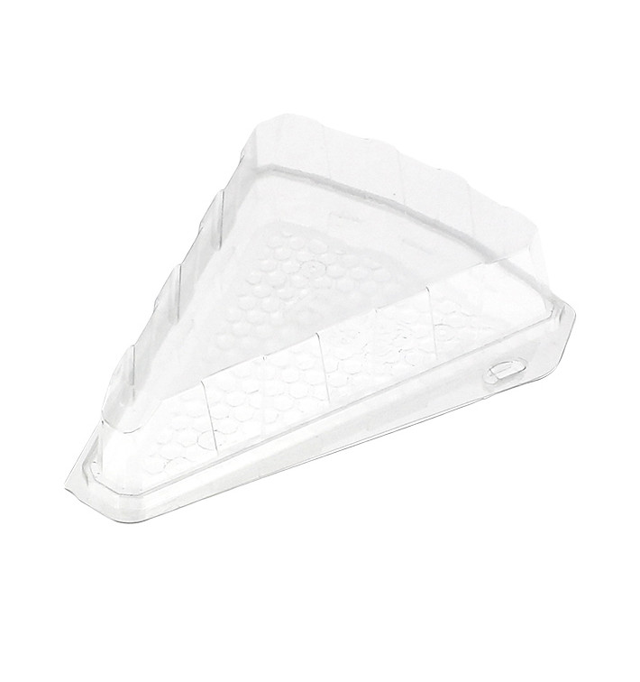 Plastic cakeplak Container transparant 16,2x13,5x5cm 1/8 Ø26cm (600 stuks) Plastic cakeplak Container transparant 16,2x13,5x5cm 1/8 Ø26cm (600 stuks)