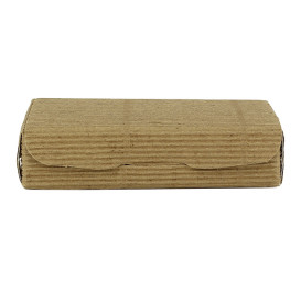 Papier bakkerij doos kraft 11x6,5x2,5cm 100g (100 stuks)