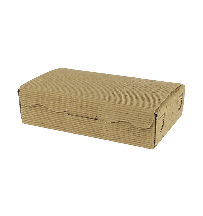 Papier bakkerij doos kraft 17x10x4,2cm 500g (100 stuks) Papier bakkerij doos kraft 17x10x4,2cm 500g (100 stuks)