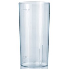 Plastic PS Whisky glas Geïnjecteerde glascider 200 ml (500 stuks)