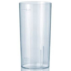 Plastic PS Whisky glas Geïnjecteerde glascider 200 ml (500 stuks)