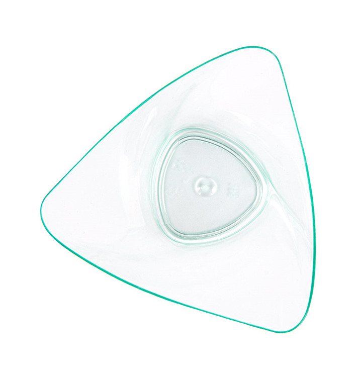 Proeving plastic kom PS Driehoekig Water groen 100ml (24 stuks) Proeving plastic kom PS Driehoekig Water groen 100ml (24 stuks)