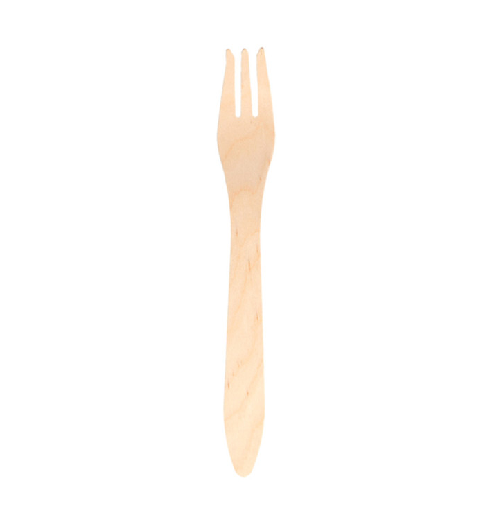 Houten vork Naturel 18,3cm (100 stuks) Houten vork Naturel 18,3cm (100 stuks)