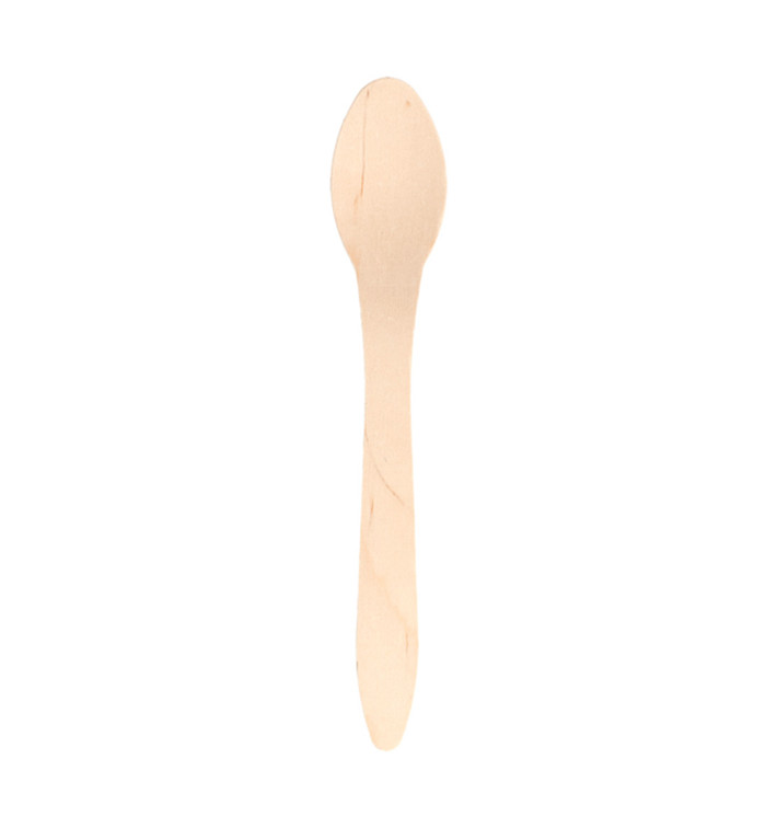 Houten lepel Naturel 18,7cm (100 stuks) Houten lepel Naturel 18,7cm (100 stuks)
