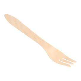 Houten vork Naturel 18,3cm (1000 stuks)