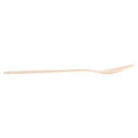 Houten lepel Naturel 18,7cm (1000 stuks)