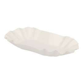 Kartonnen Snackbakjes Ovaal 16,5x10x3,5cm (2000 stuks)