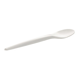 Papier Lepel  Wit 17cm (50 stuks)