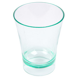 Plastic PS proefbeker Water groen 5x6,5cm (12 stuks)
