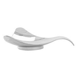 Plastic PS proefschotel met Hendel zilver 8x1,9cm (50 stuks) 