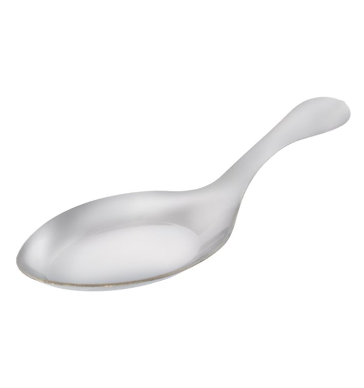 Plastic saus mini lepel PS zilver 10 cm (50 stuks) Plastic saus mini lepel PS zilver 10 cm (50 stuks)