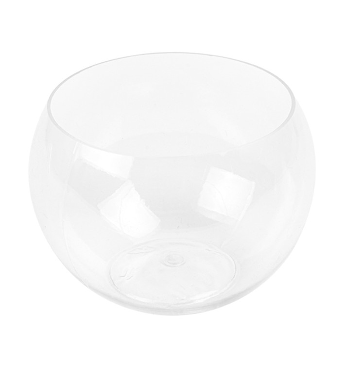 Proeving plastic kom PS Sfere vormig groot maat transparant 150 ml (5 stuks) Proeving plastic kom PS Sfere vormig groot maat transparant 150 ml (5 stuks)