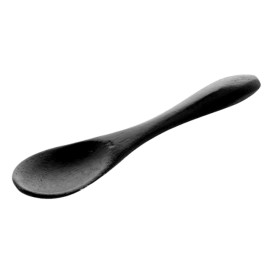 Bamboe theelepel zwart 9cm (500 stuks)