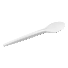 Papier Lepel  Wit 17cm (50 stuks)