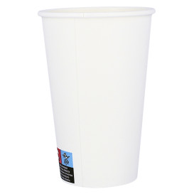 Papieren beker wit ECO 16Oz/480ml Ø9cm (50 Stuks)