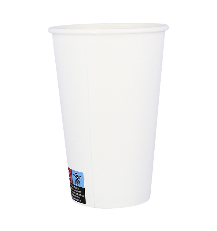 Papieren beker wit ECO 16Oz/480ml Ø9cm (50 Stuks) Papieren beker wit ECO 16Oz/480ml Ø9cm (50 Stuks)