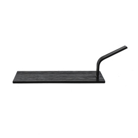 Bamboe mini-schop dienblad zwart "Tapas" 10x5 cm (100 stuks) 