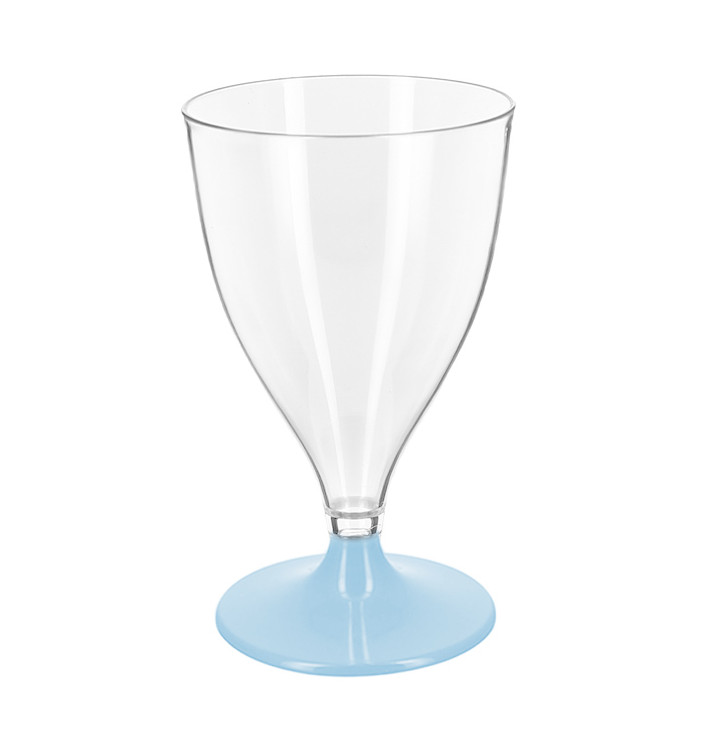 Herbruikbare PS Beker Water/Wijn Blauw Voet 200ml 2P (6 Eenheden) Herbruikbare PS Beker Water/Wijn Blauw Voet 200ml 2P (6 Eenheden)