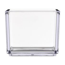 SAN "Cube" duurzame degustatieschaal Transparant 65ml (72 Stuks) 