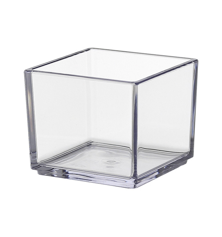 SAN "Cube" duurzame degustatieschaal Transparant 65ml (6 Stuks) SAN "Cube" duurzame degustatieschaal Transparant 65ml (6 Stuks)