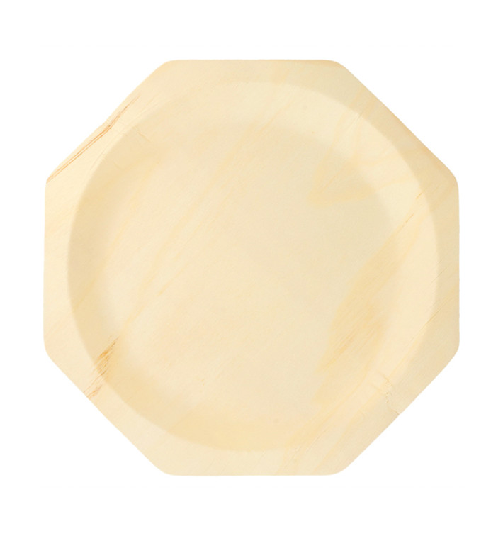 Houten schaal Achthoekig 26cm (50 stuks) Houten schaal Achthoekig 26cm (50 stuks)