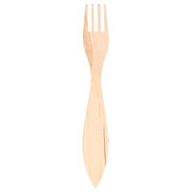 Houten vork verpakt 1,50cm (100 stuks) 