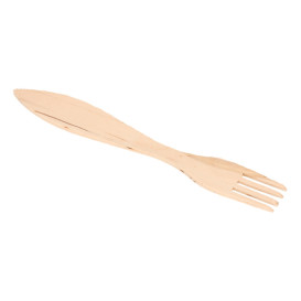 Houten vork verpakt 1,50cm (100 stuks) 