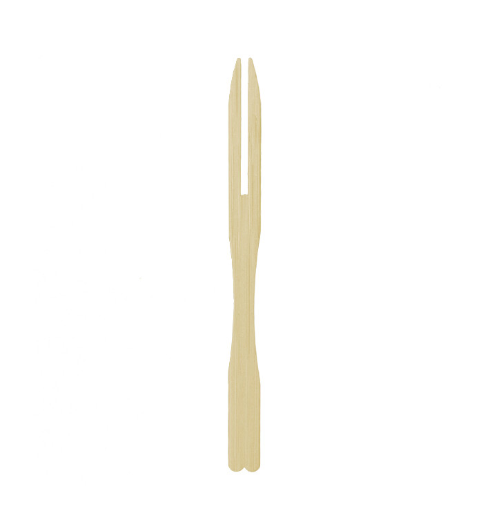 Bamboe proeving mini vork 9cm (200 stuks) Bamboe proeving mini vork 9cm (200 stuks)