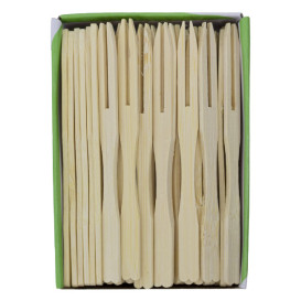 Bamboe proeving mini vork 9cm (200 stuks) 