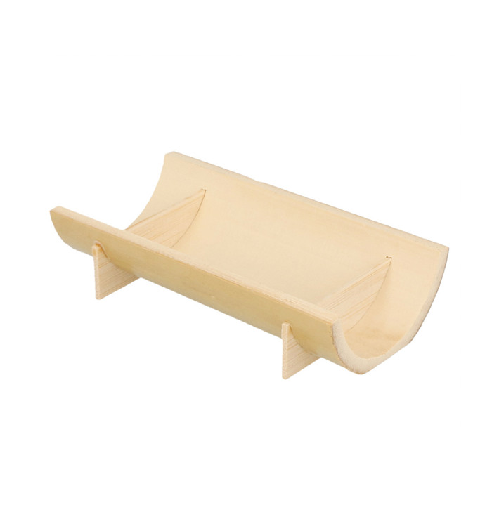Bamboe wegwerp dienblad 10x5x2,3cm (200 stuks) Bamboe wegwerp dienblad 10x5x2,3cm (200 stuks)