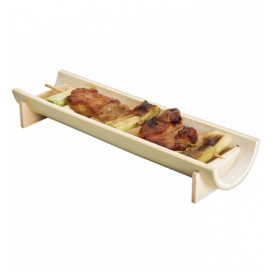 Bamboe wegwerp dienblad 20x6x3cm (10 stuks) 