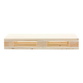 Houten mini Pallet Bediening Platter 13x8x2cm (1 stuk) 