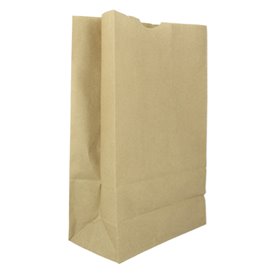 Papieren zak zonder handvat kraft 60g/m² 18+11x34cm (500 stuks)
