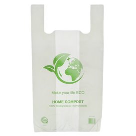 Plastic Hemddraagtassen Bio Home Compost 50x55cm (100 stuks) 