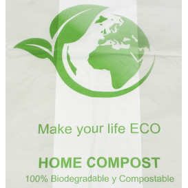 Plastic Hemddraagtassen Bio Home Compost 50x55cm (100 stuks) 