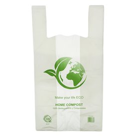 Plastic Hemddraagtassen Bio Home Compost 55x60cm (100 stuks) 